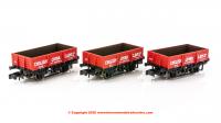 377-490Z Graham Farish China Clay 5 Plank Wagon Triple Pack - English China Clays